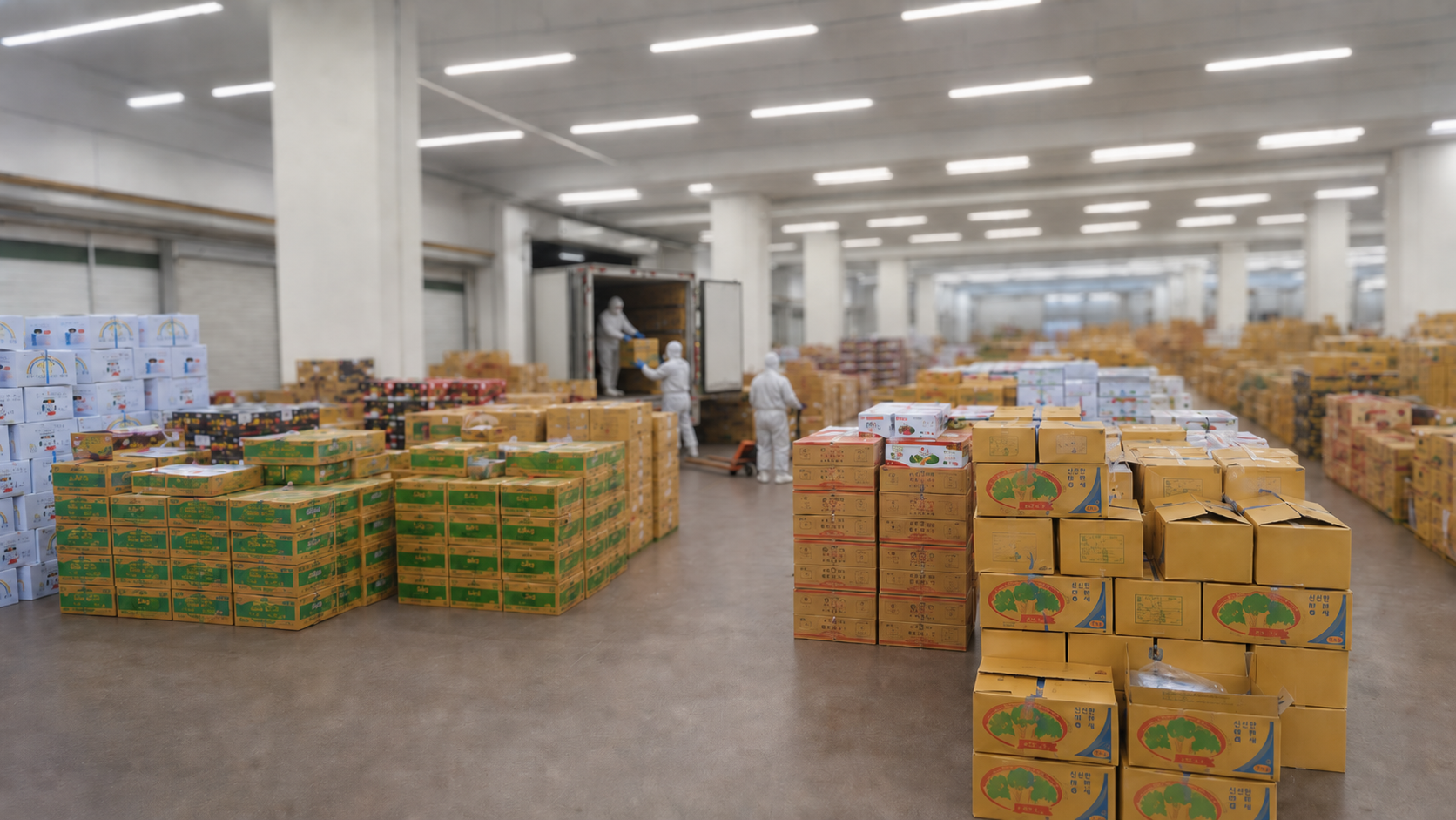 Night cold-chain logistics in operation